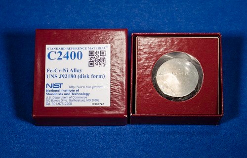 SRM C2400 Fe-Cr-Ni合金UNS J 92180(盤形)標(biāo)準(zhǔn)品